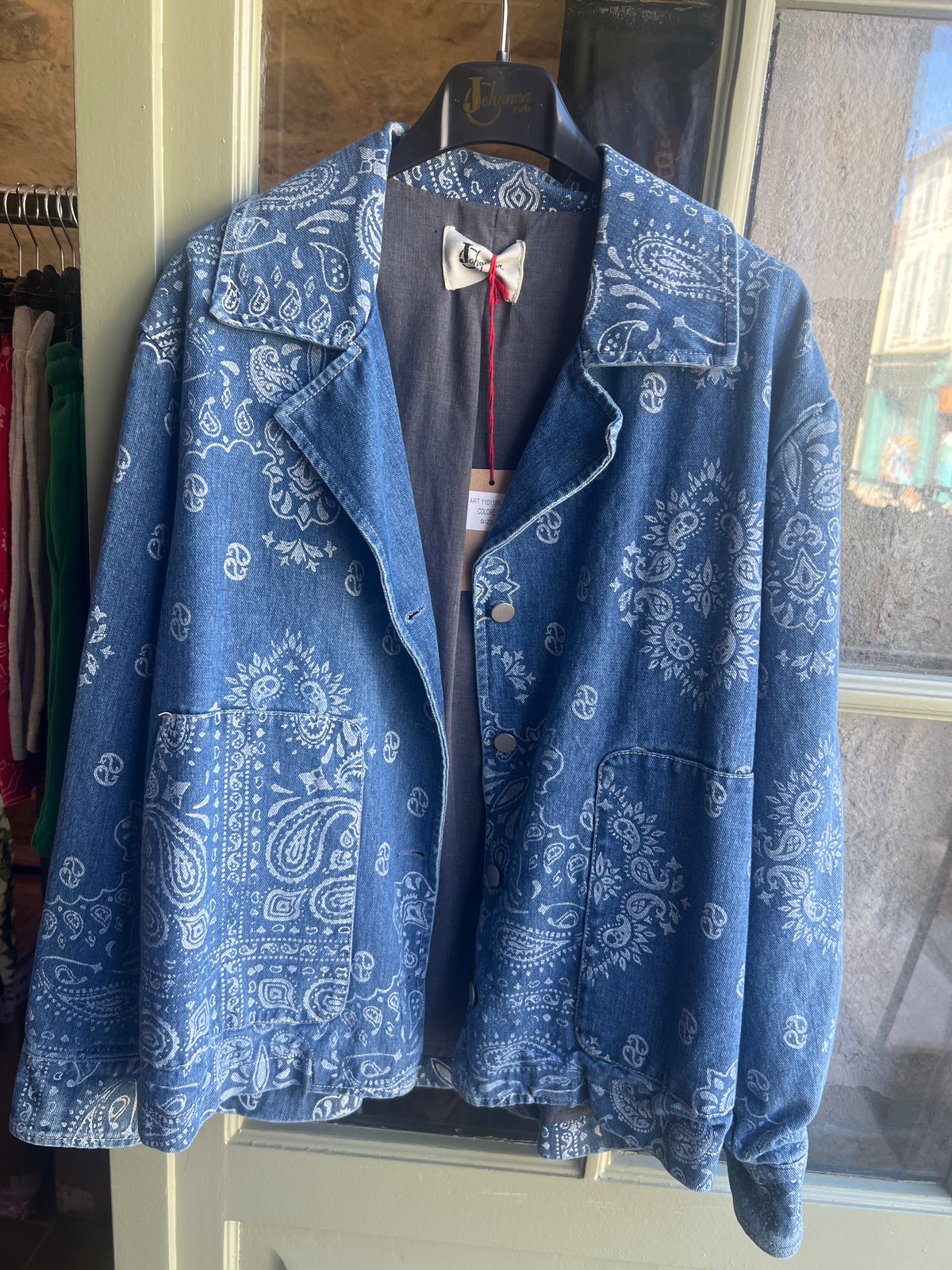 Veste Denim bandana-Johanna