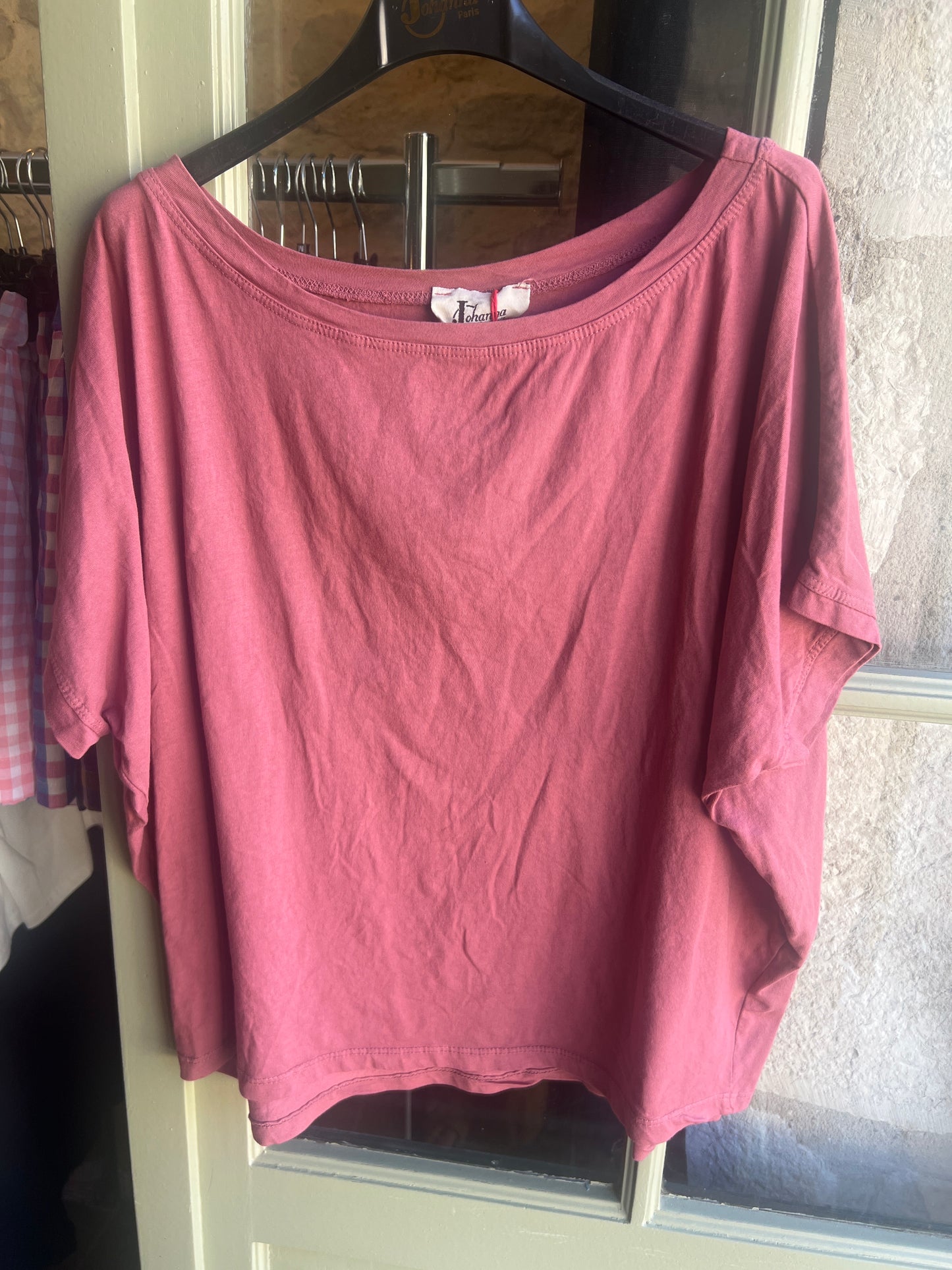 Tee shirt Biba rose violine-Johanna Paris