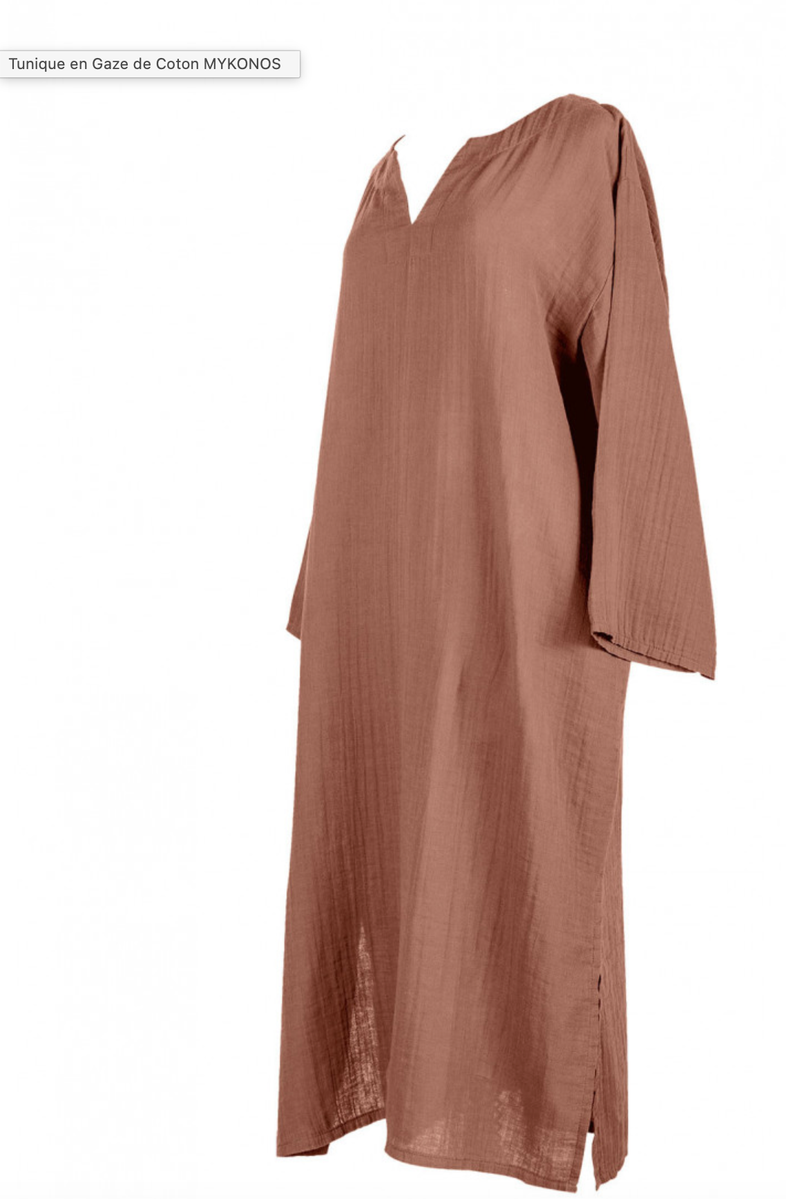 Nouveau-Tunique gaze de coton Mykonos Haomy-8 coloris