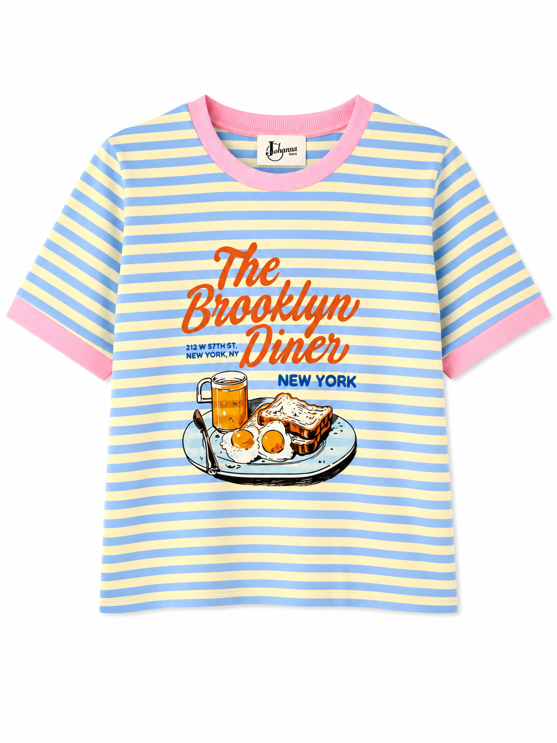tee shirt Brooklin dinner Johanna Paris bleu