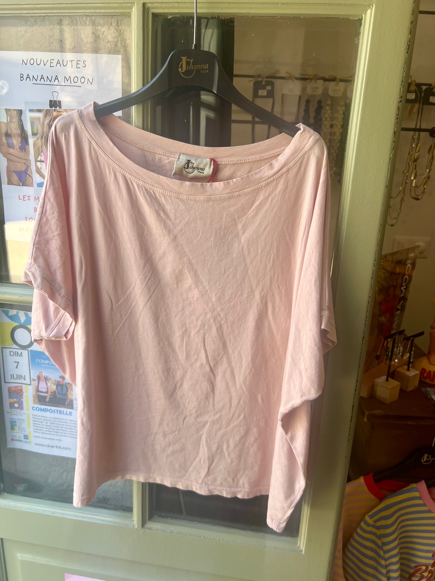 Tee shirt Biba rose pale-Johanna Paris