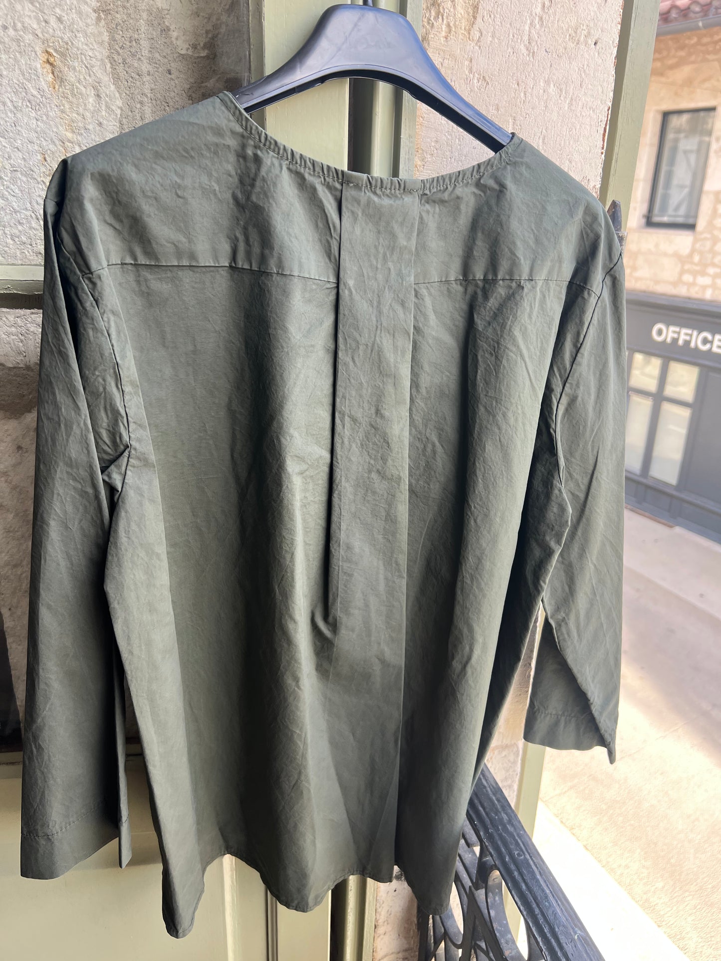Blouse courte Chloé kaki-Johanna Paris