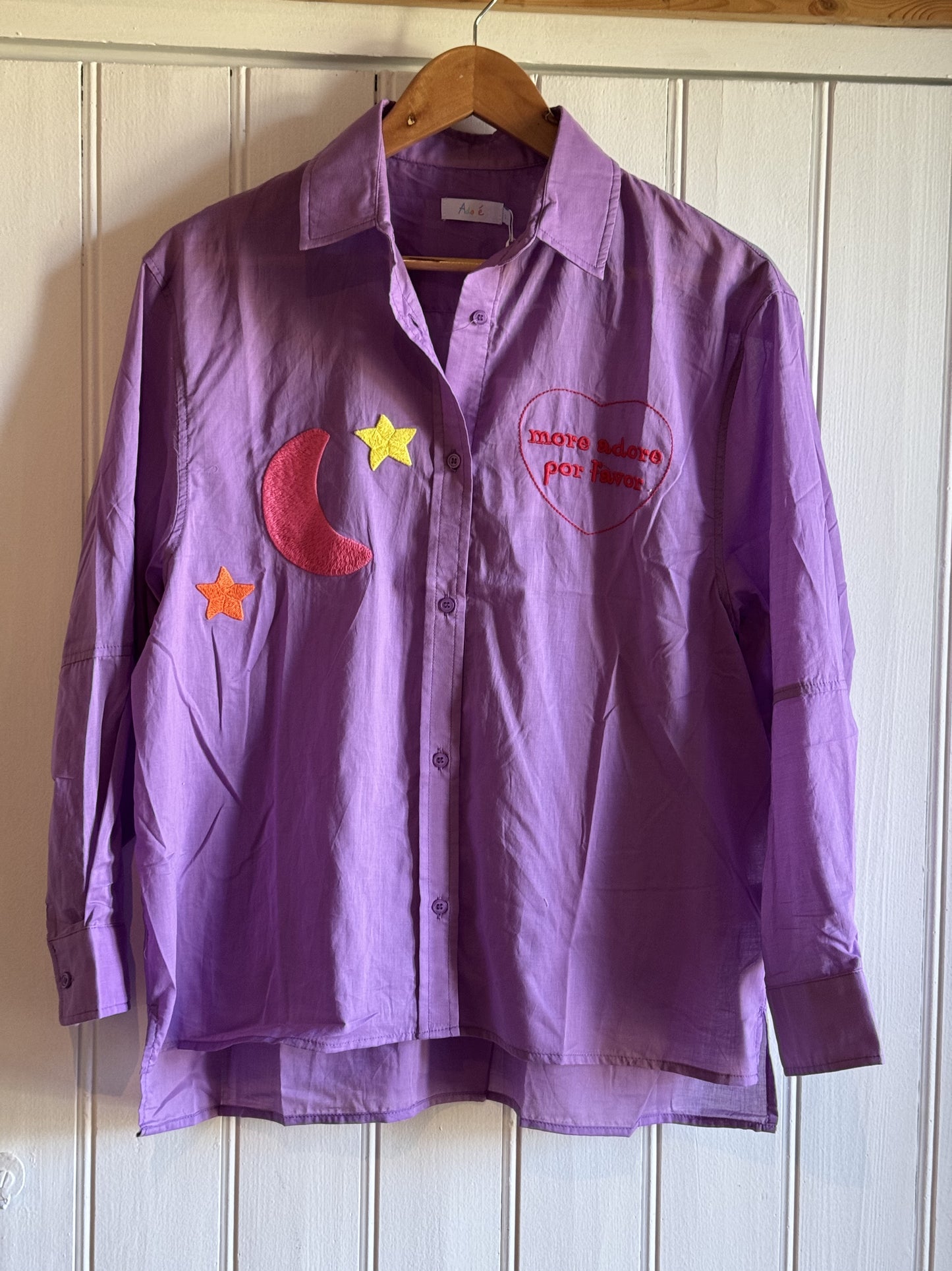Chemise violette Esmeralda -Adoré Paris