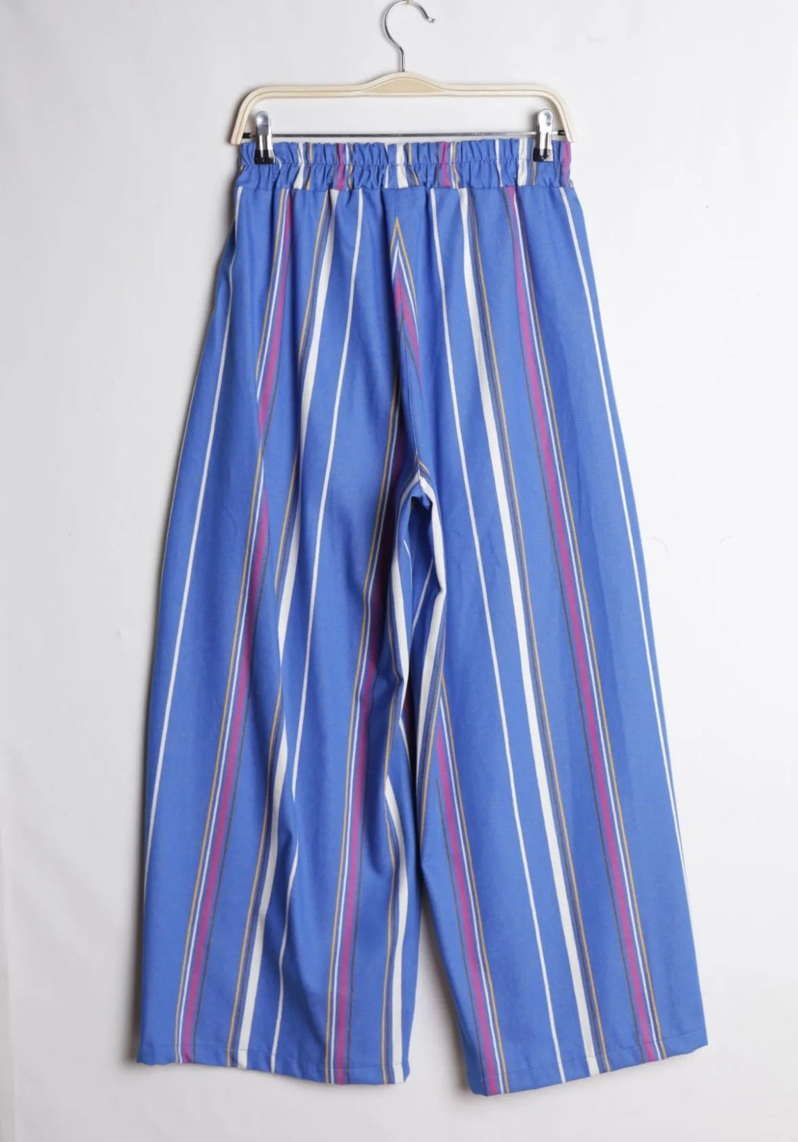 Pantalon large Capri bleu