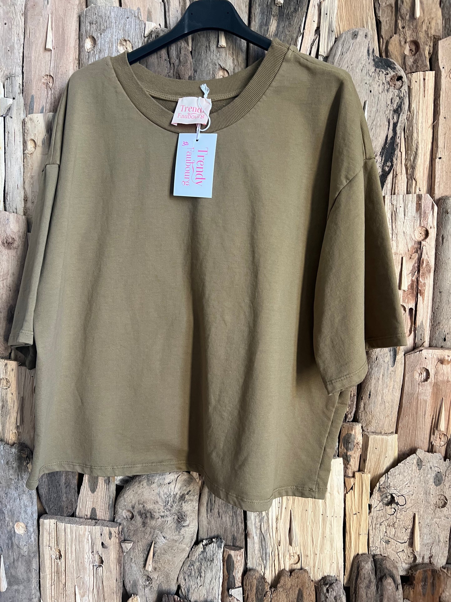 Tee shirt Zack kaki-TRENDY FAUBOURG