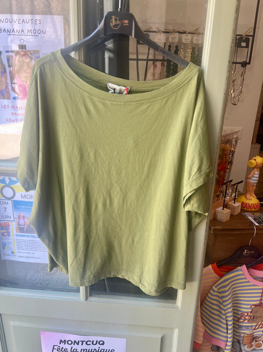 Tee shirt Biba olive-Johanna Paris