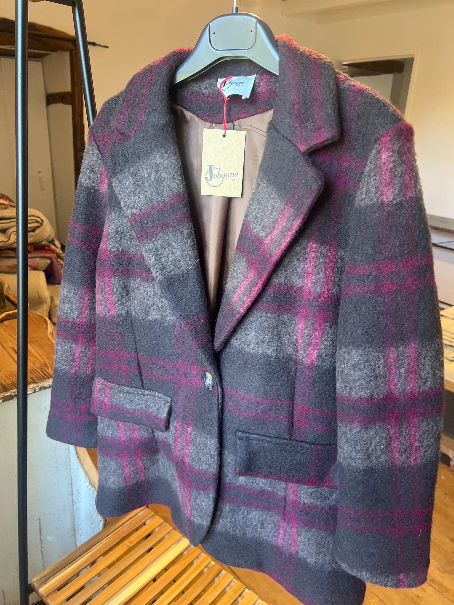 Blazer Jack noir/gris/prune-Johanna Paris