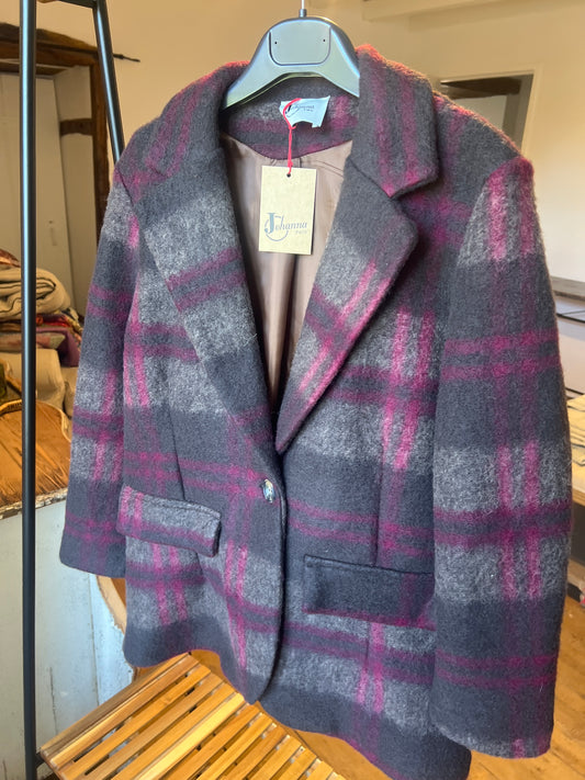 Blazer Jack noir/gris/prune-Johanna Paris