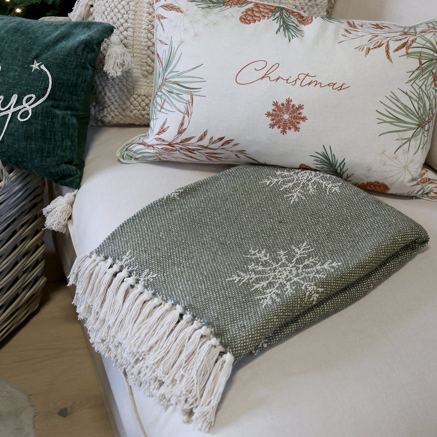 Plaid Noé en coton recyclé -Chic Antique