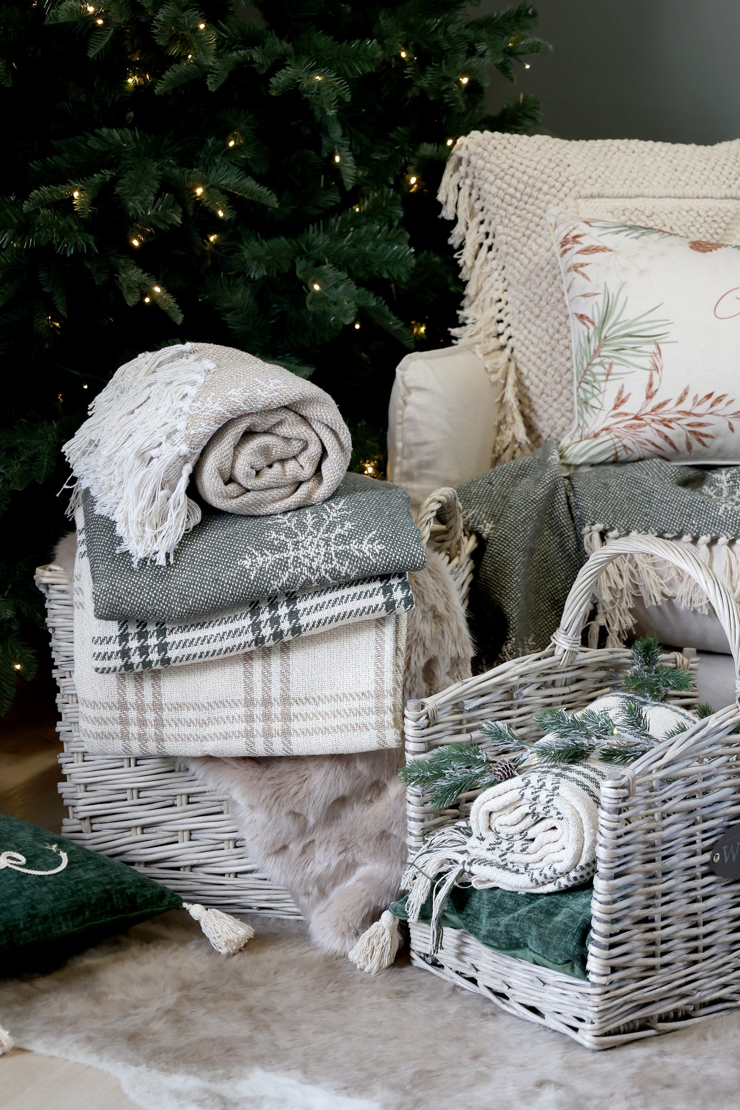 Plaid Noé en coton recyclé -Chic Antique