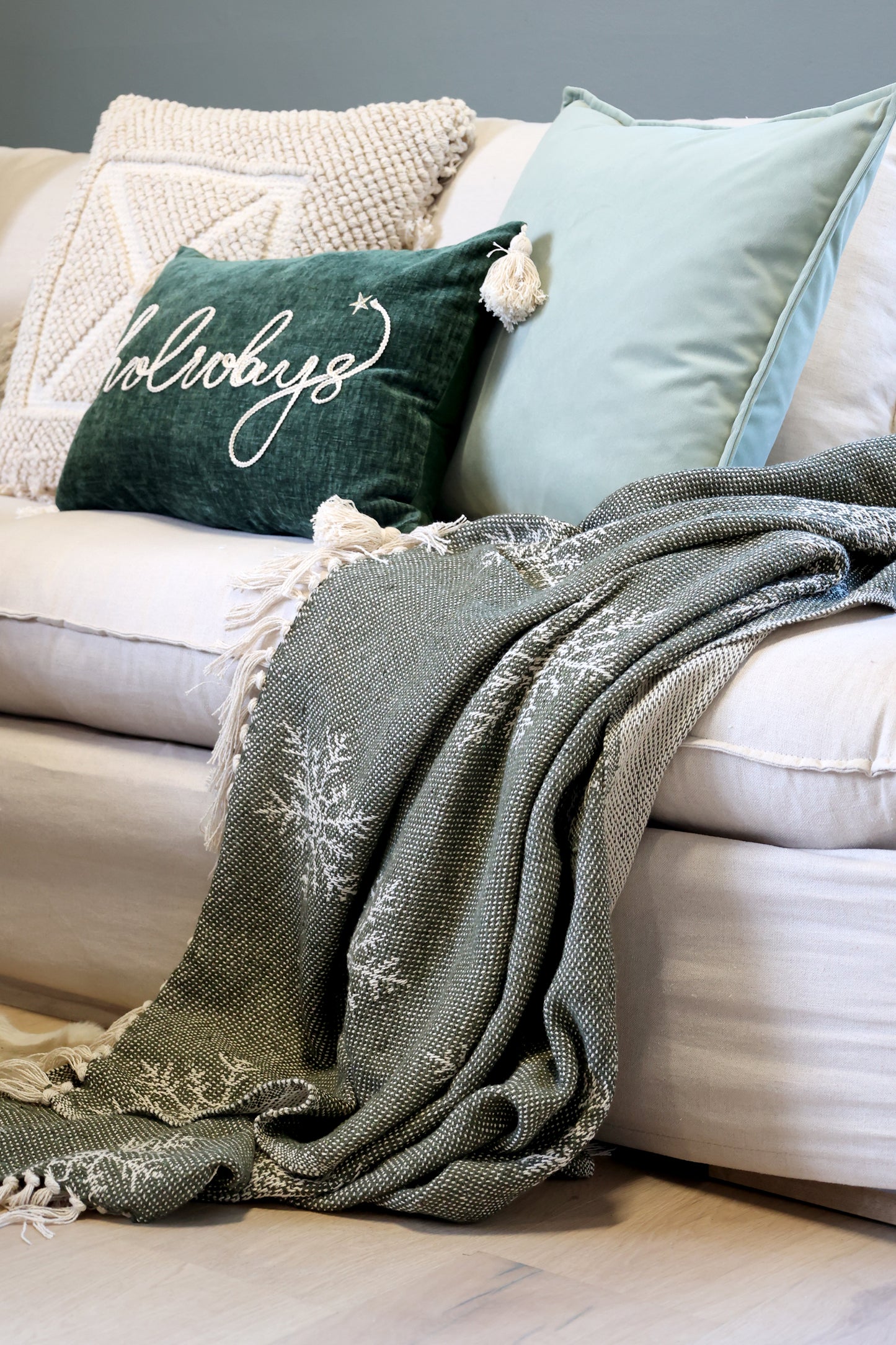 Plaid Noé en coton recyclé -Chic Antique