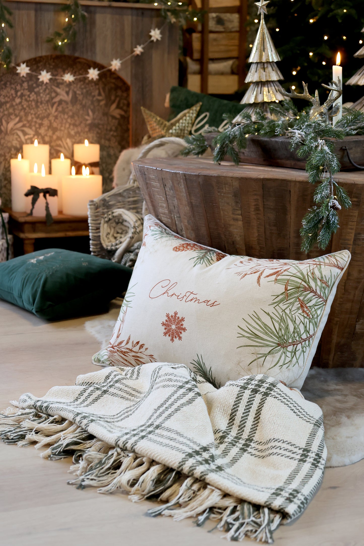 Coussin Sapin Christmas-Chic Antique