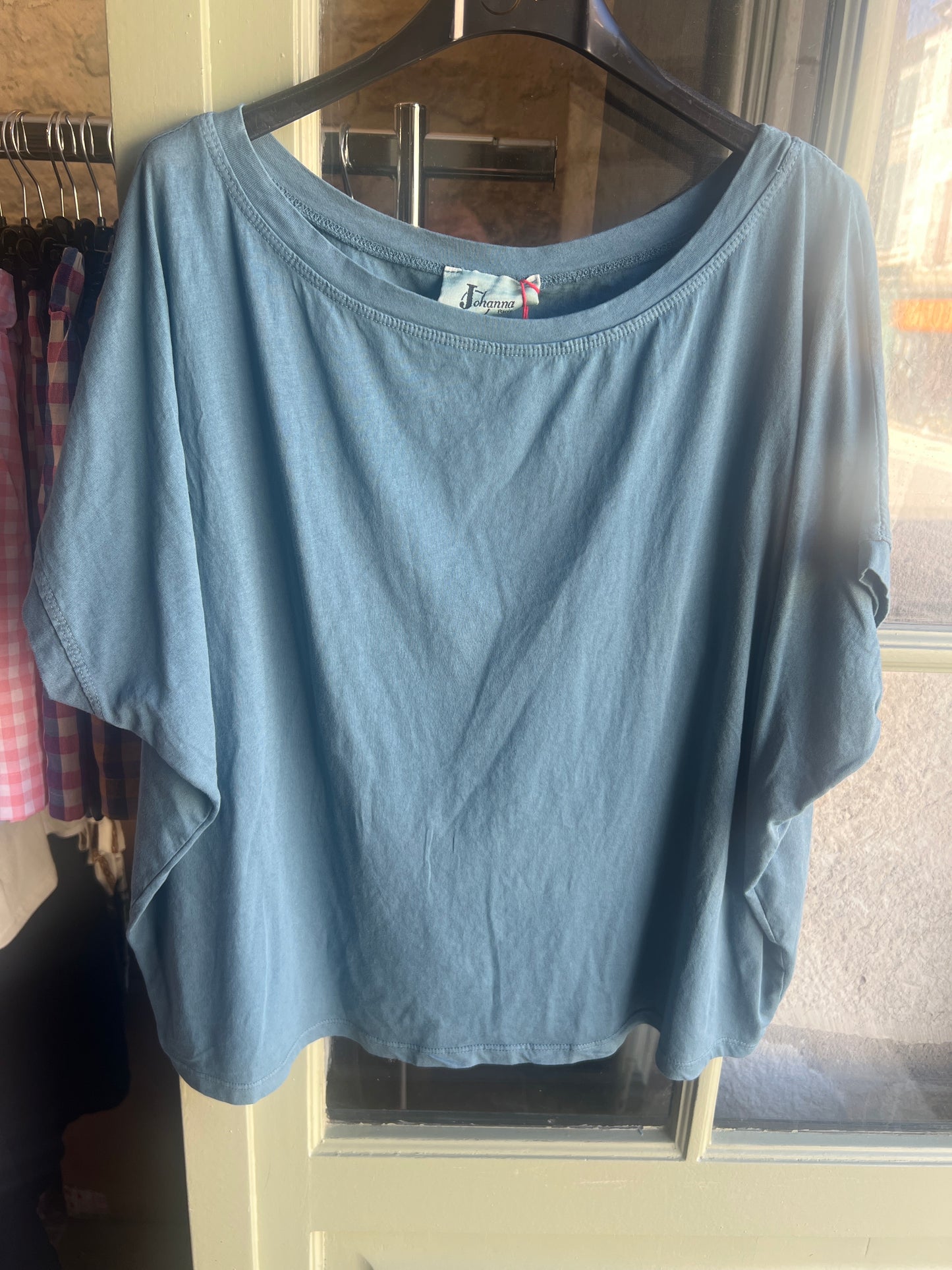 Tee shirt Biba bleu canard -Johanna Paris