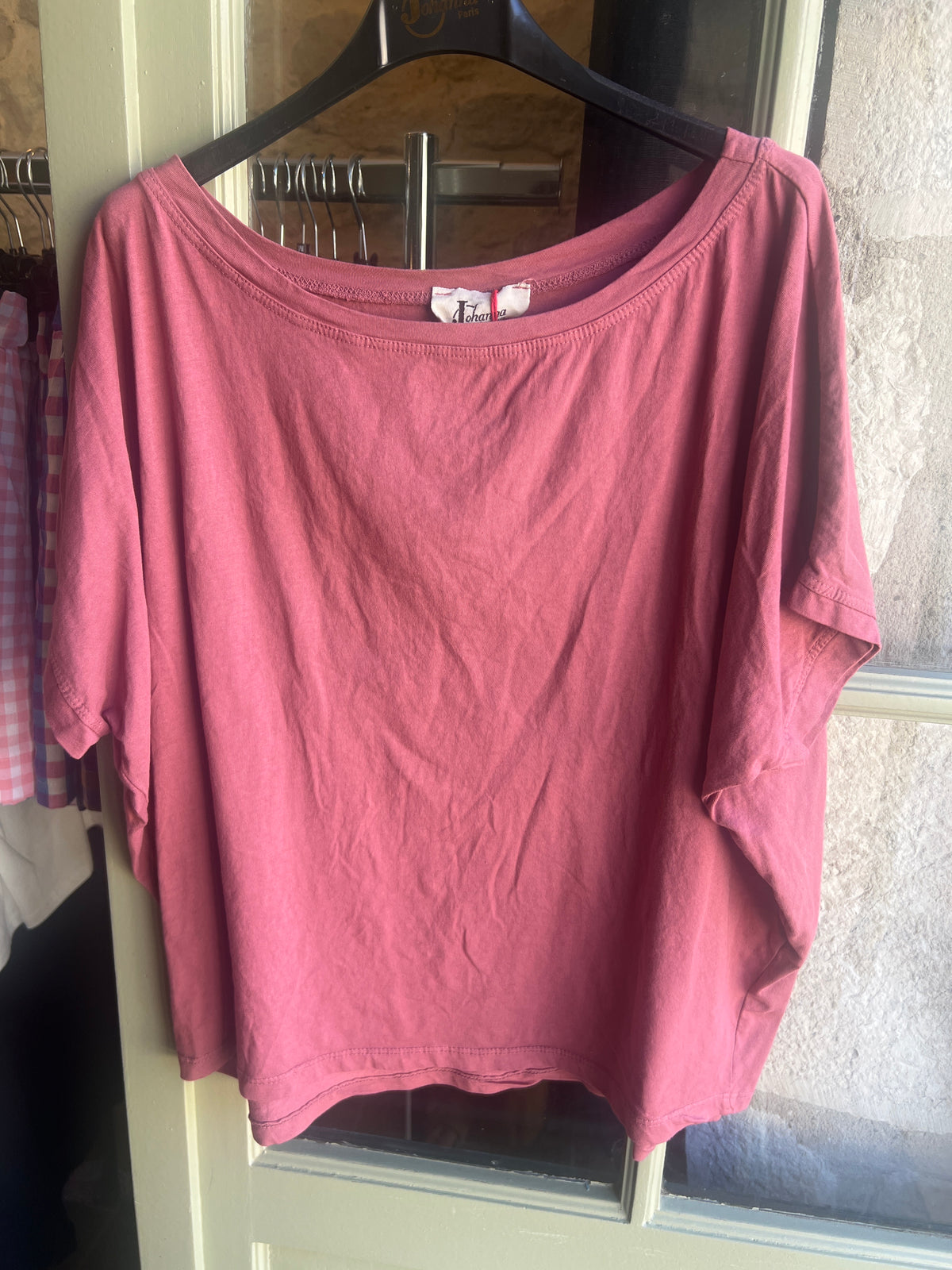Tee shirt Biba rose violine-Johanna Paris