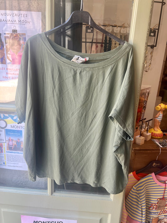 Tee shirt Biba kaki-Johanna Paris