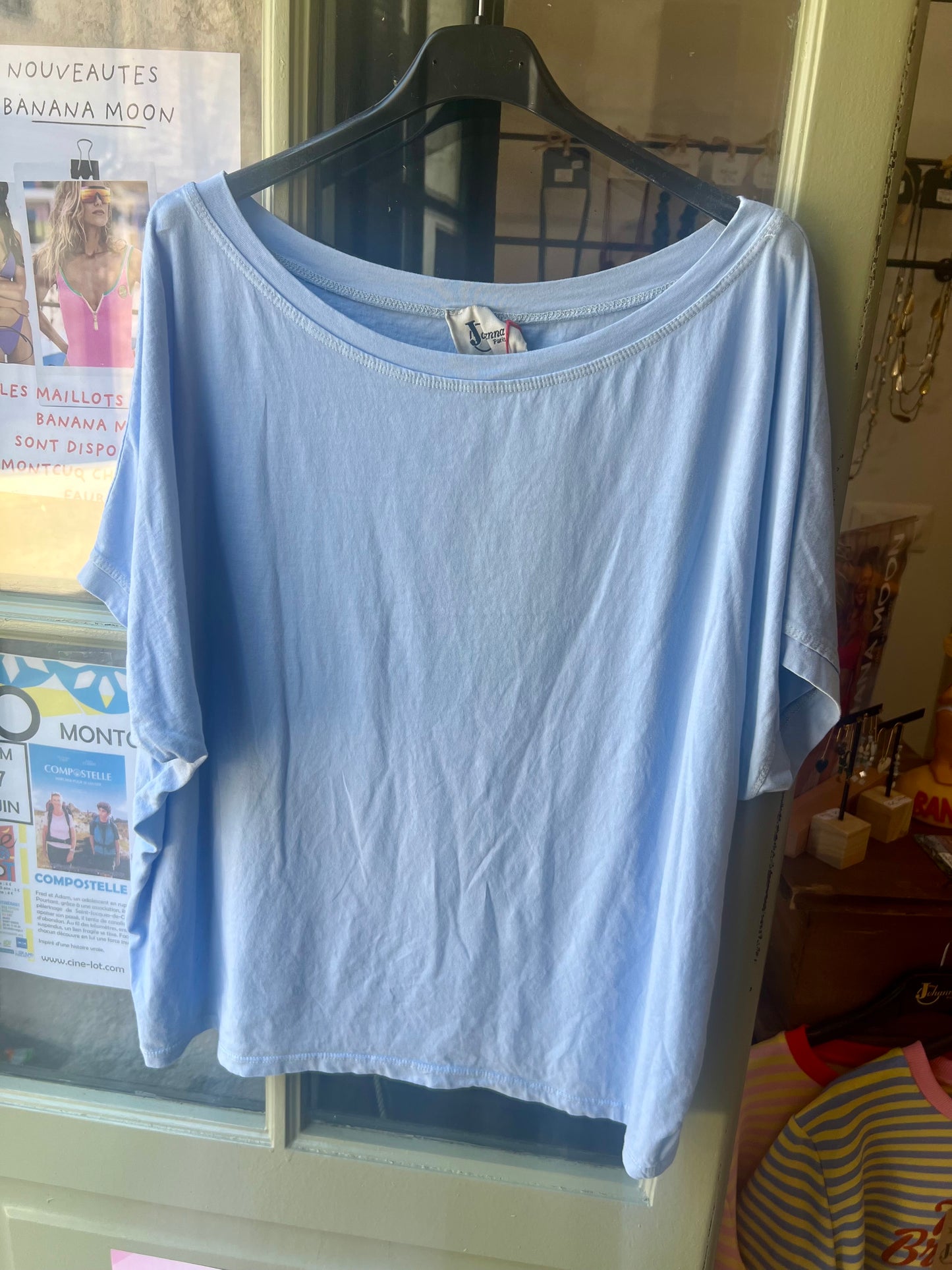 Tee Shirt Biba bleu clair-Johanna Paris