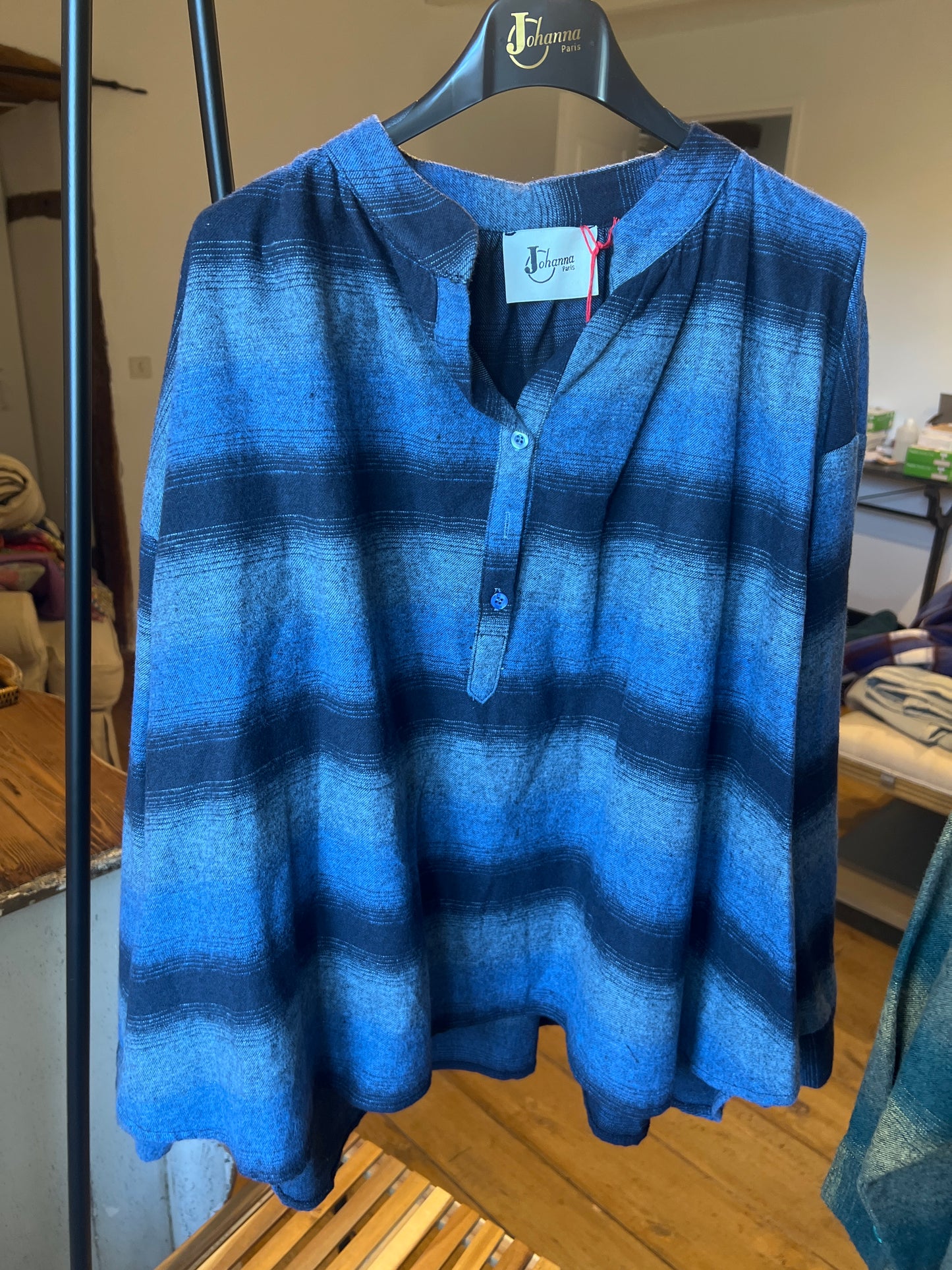 Chemise Joy bleu-Johanna Paris