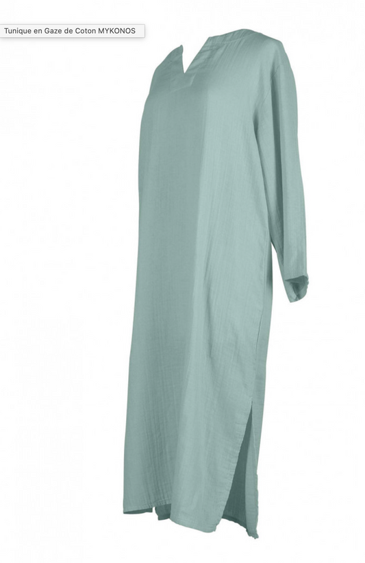 Nouveau-Tunique gaze de coton Mykonos Haomy-8 coloris