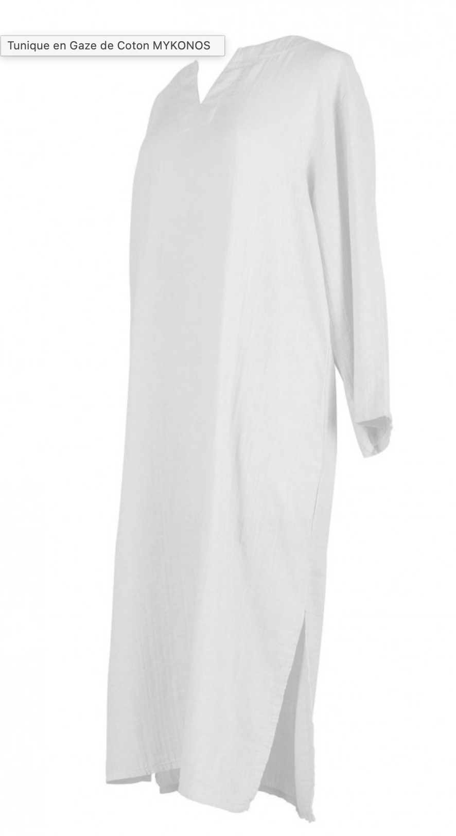 Nouveau-Tunique gaze de coton Mykonos Haomy-8 coloris