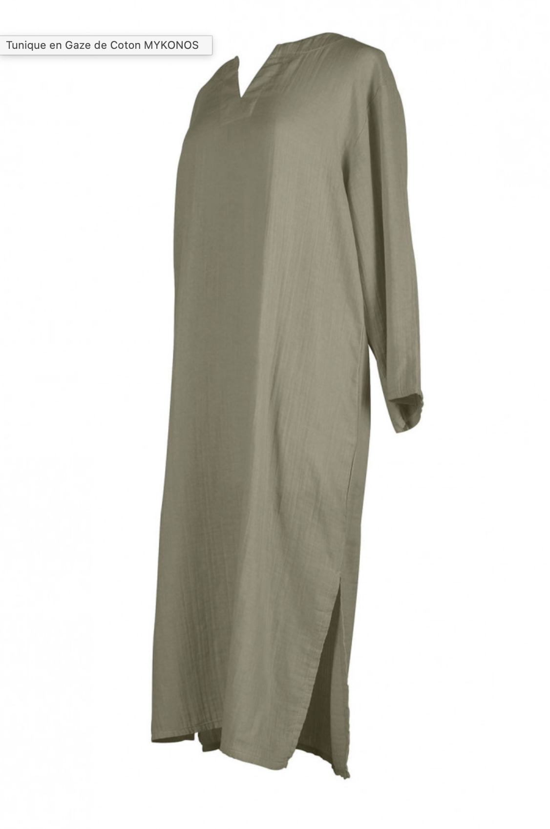 Nouveau-Tunique gaze de coton Mykonos Haomy-8 coloris