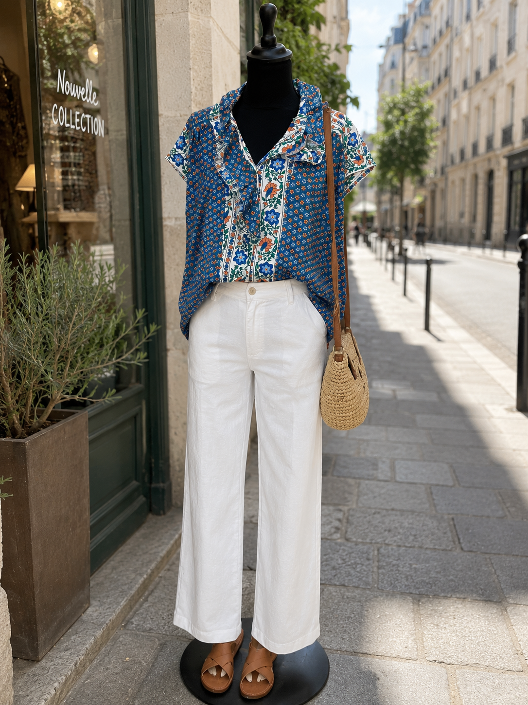 Top provençal bleu-Johanna Paris