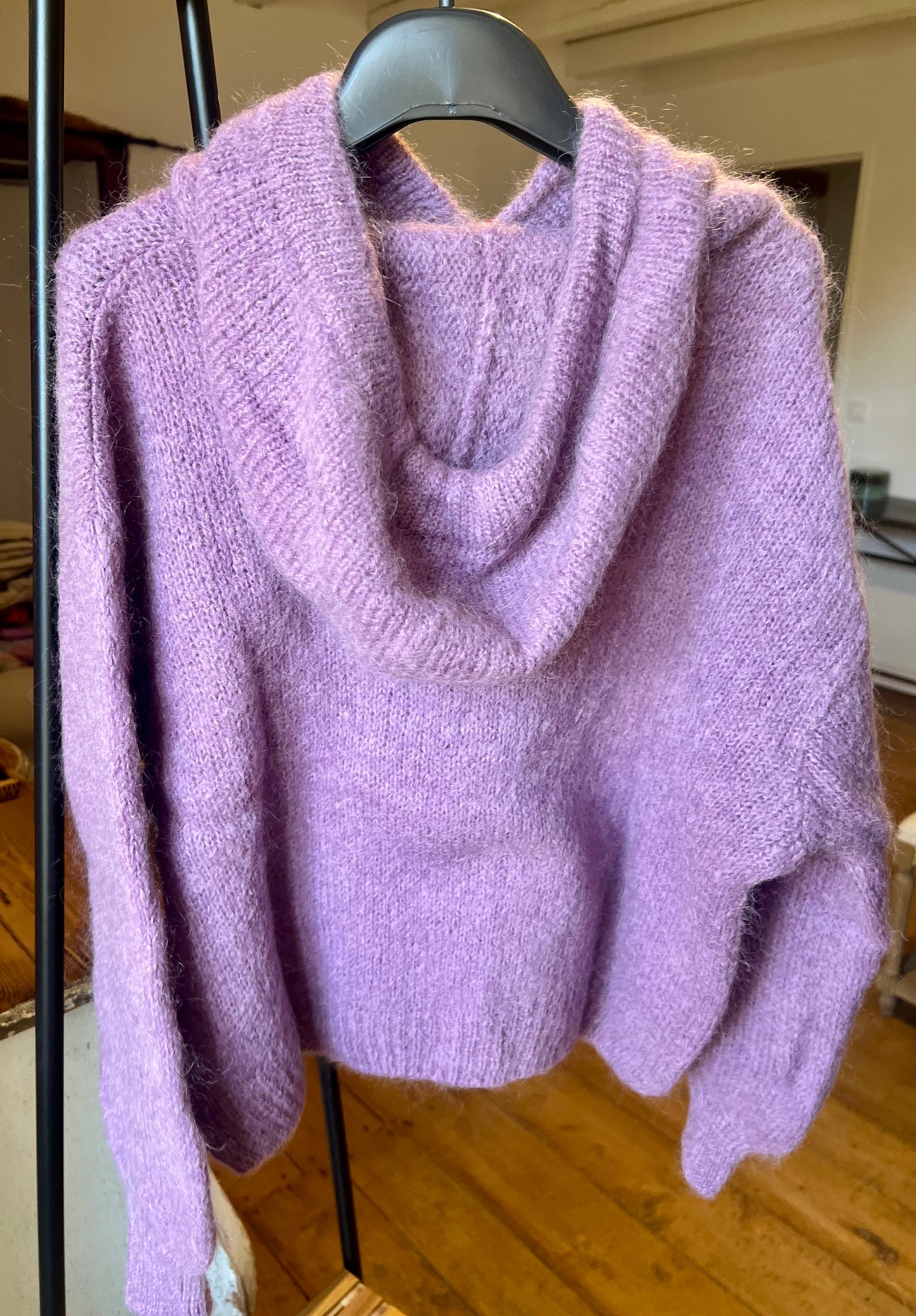 Pull à capuche en mohair-Johanna Paris