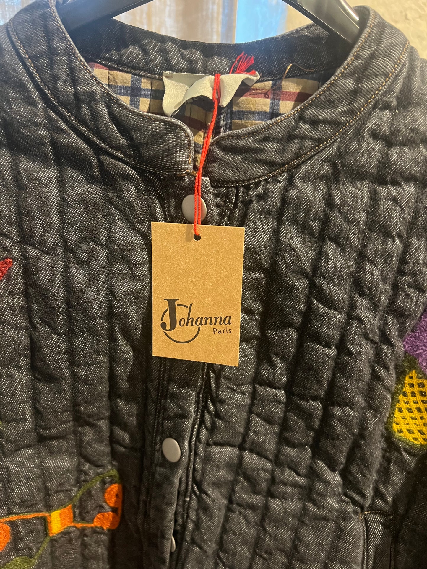 Vente privée-Blouson jean gris foncé Johanna Paris