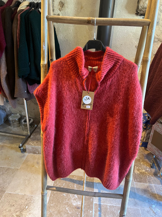 Gilet Nat citrouille-Johanna Paris