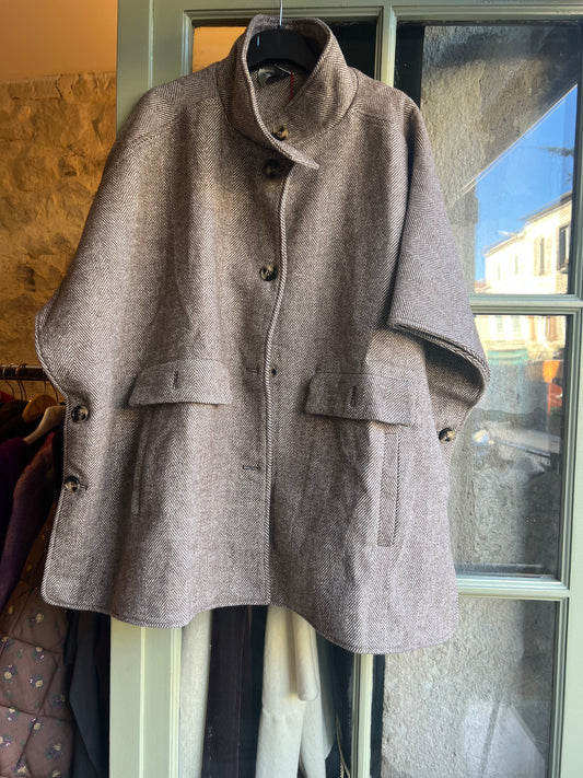 Promo manteau poncho Théo beige-Johanna Paris