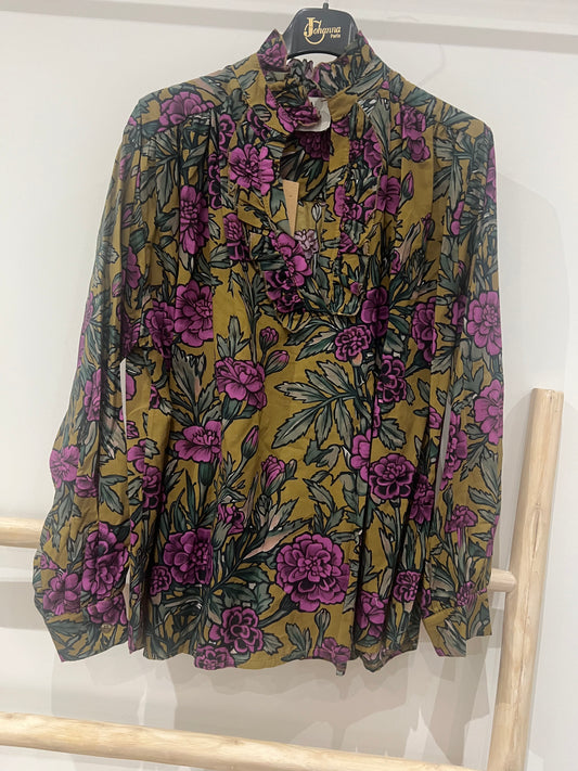 Blouse fleurie palude Barbara -Johanna Paris
