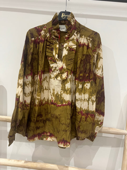Blouse Ava tie and dye palude -Johanna Paris