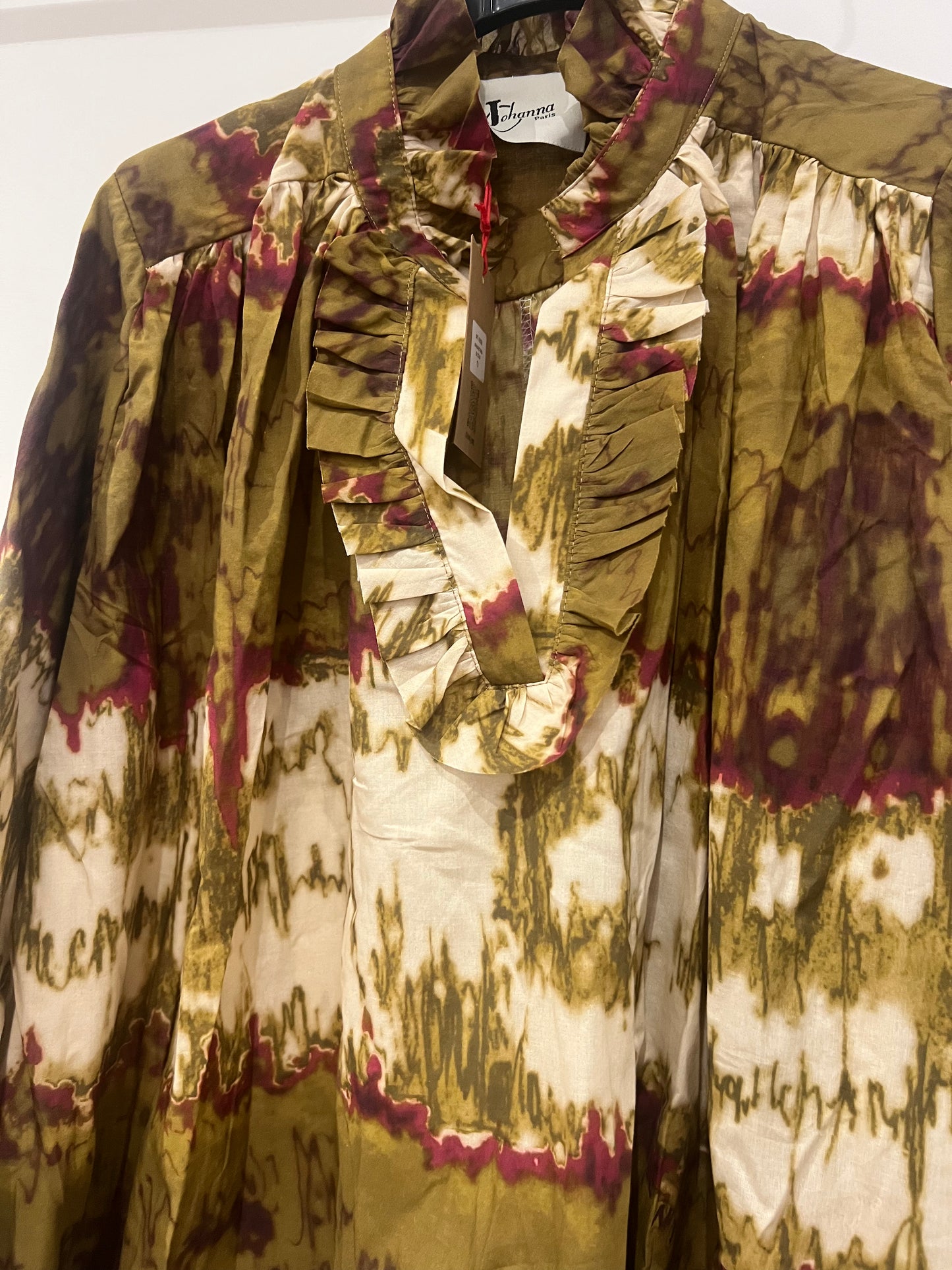 Blouse Ava tie and dye palude -Johanna Paris