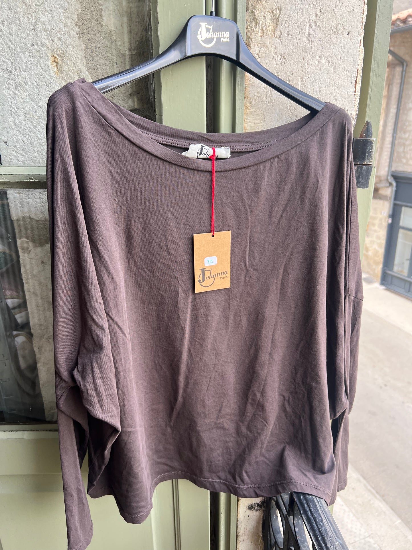 Tee shirt Biba manches longues choco - Johanna Paris