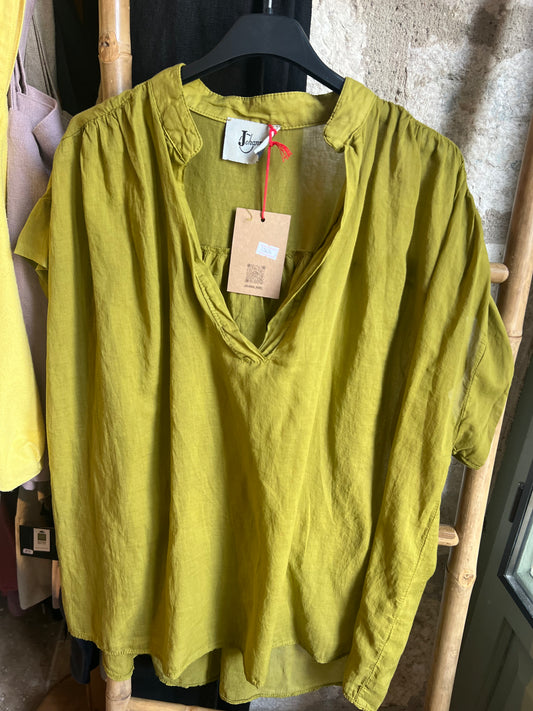 Blouse sans manche Lena-Johanna Paris-vert olive