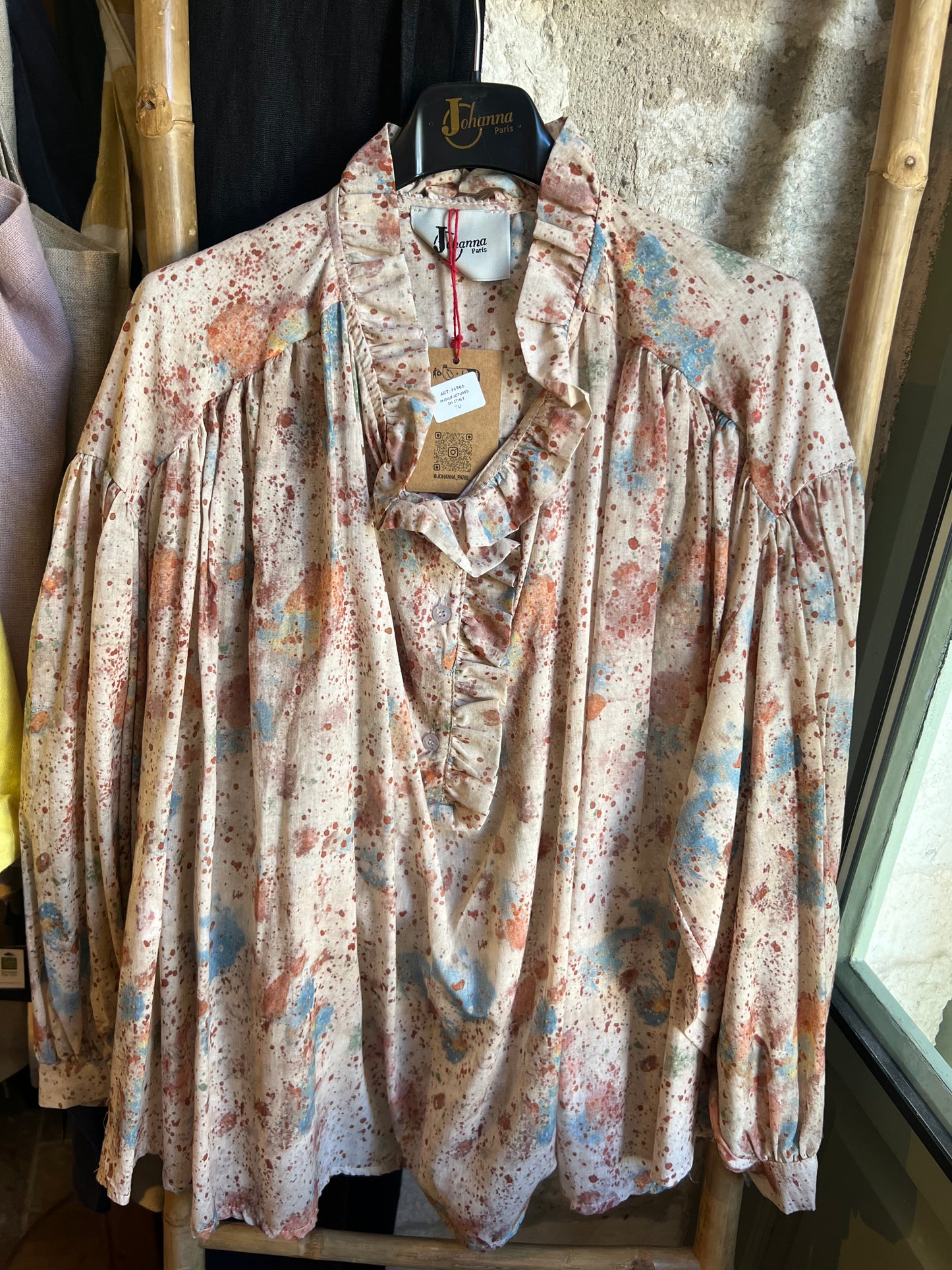 Chemise Bella multicolore clair-Johanna Paris