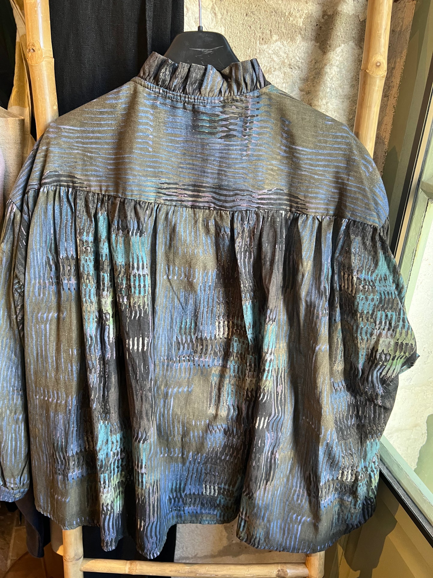 Chemise Lena multicolore carbone-Johanna Paris