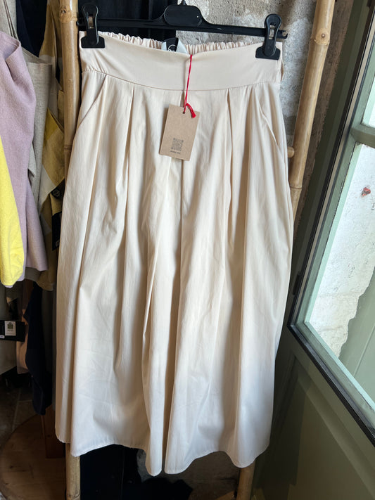 Jupe longue Diane beige Johanna Paris