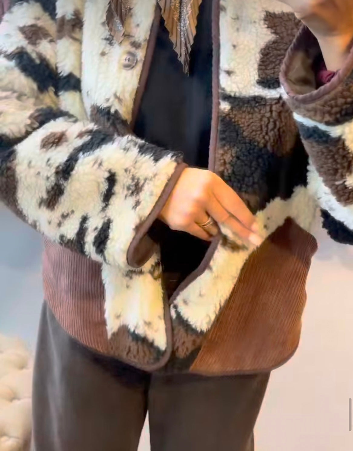 Vente privée-Veste Cow-Johanna Paris