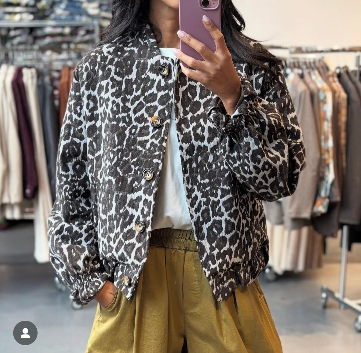 Vente privée-Blouson Leo  noir Johanna Paris