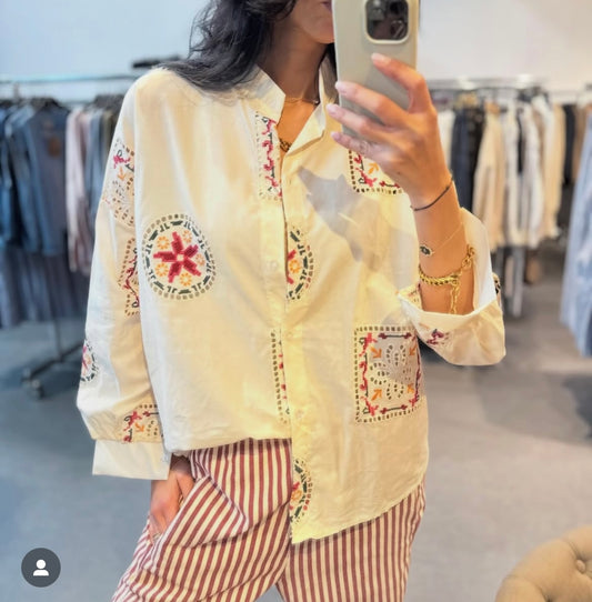 Chemise brodée Lou-Johanna Paris