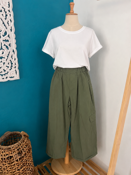 Pantalon Gaia kaki