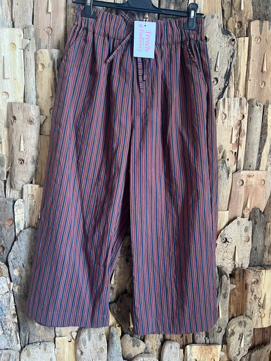 Pantalon Louis marine:bordeaux-TRENDY FAUBOURG