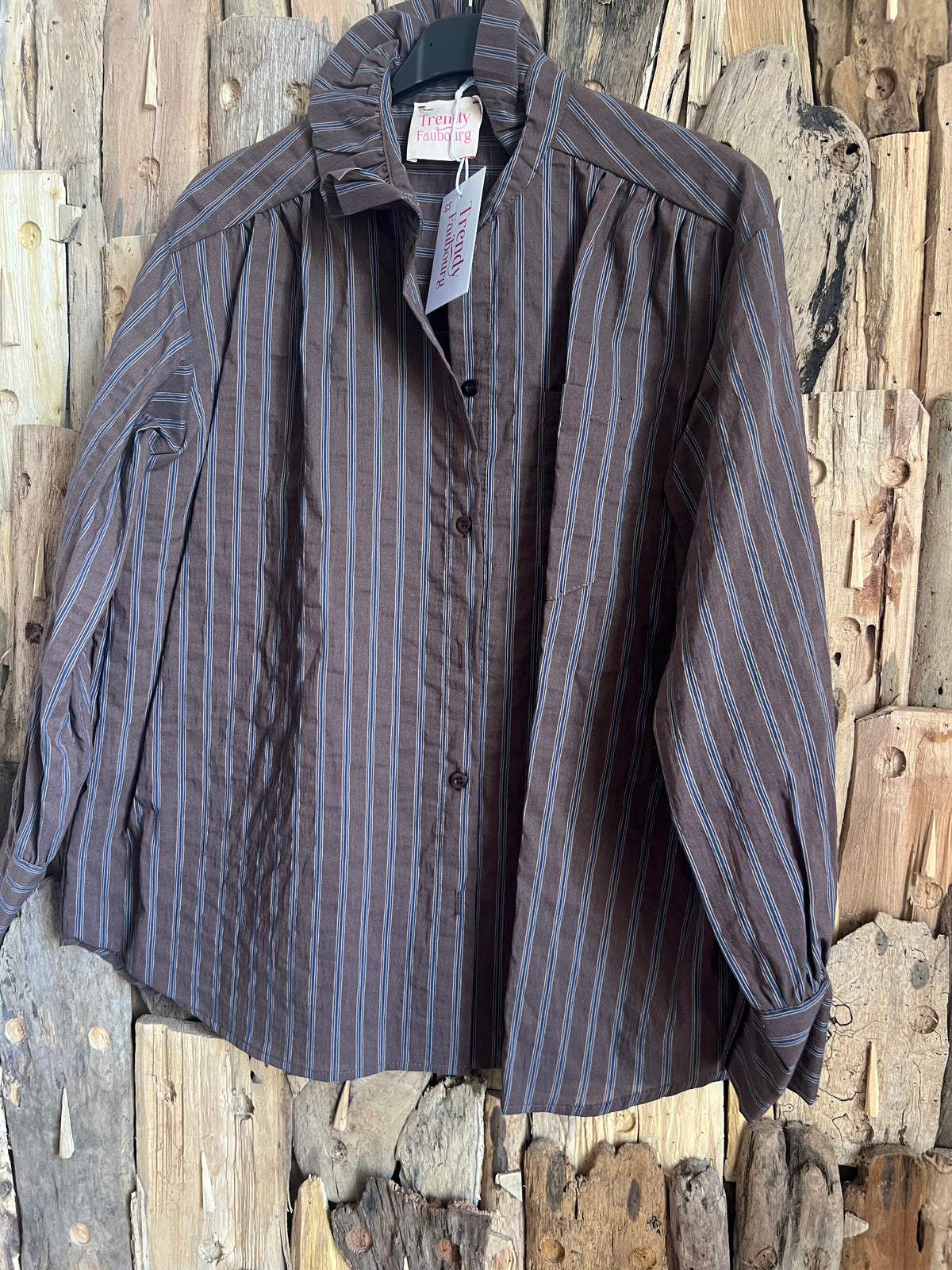 Chemise Mona choco-TRENDY FAUBOURG