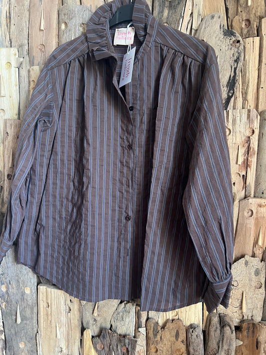 Chemise Mona choco-TRENDY FAUBOURG