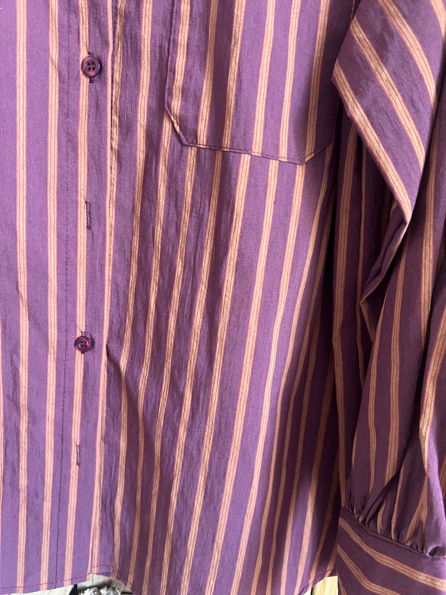 Chemise à rayures Mona bordeaux - TRENDY FAUBOURG