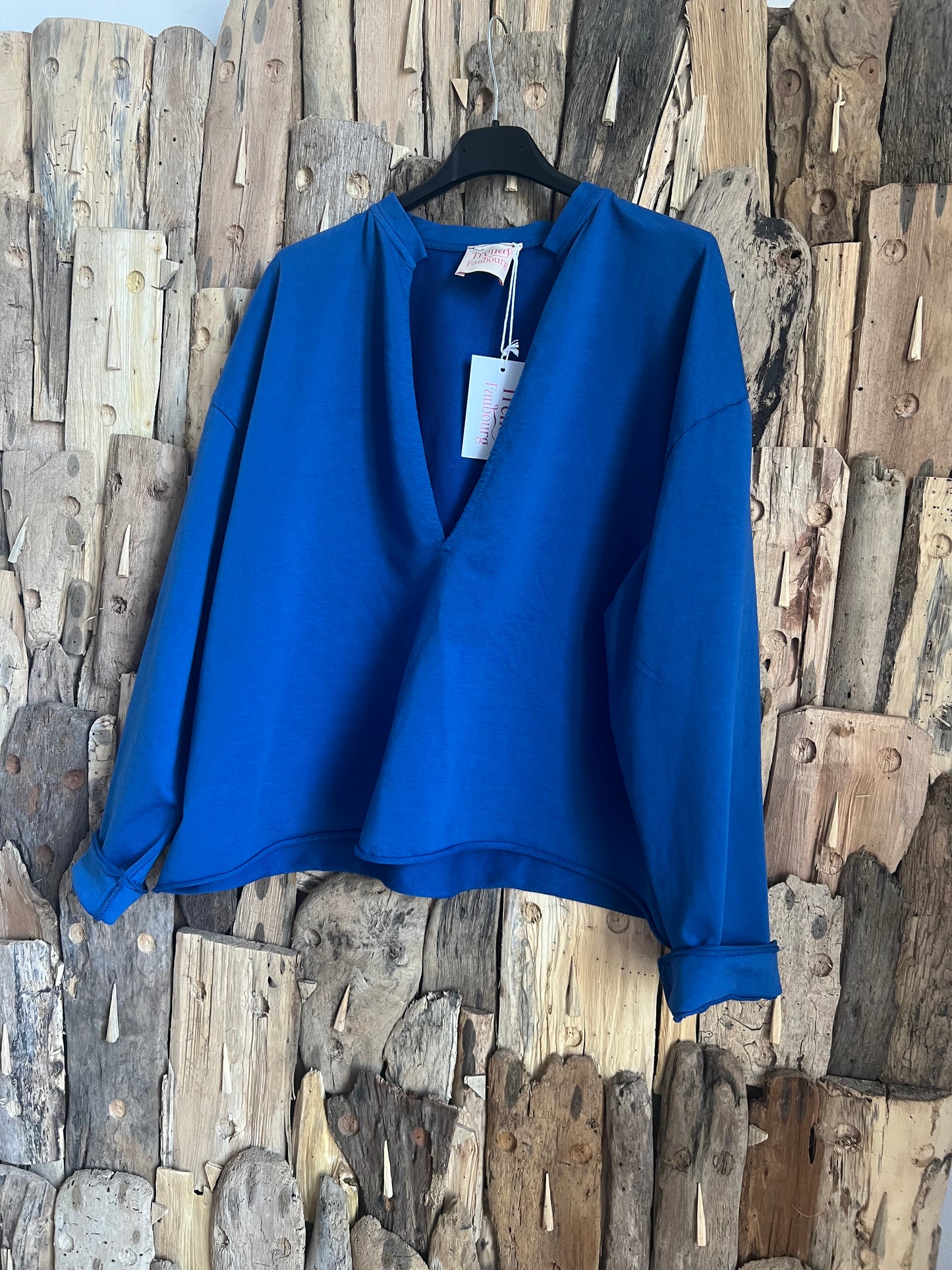 Sweat Wanda bleu bic-TRENDY FAUBOURG