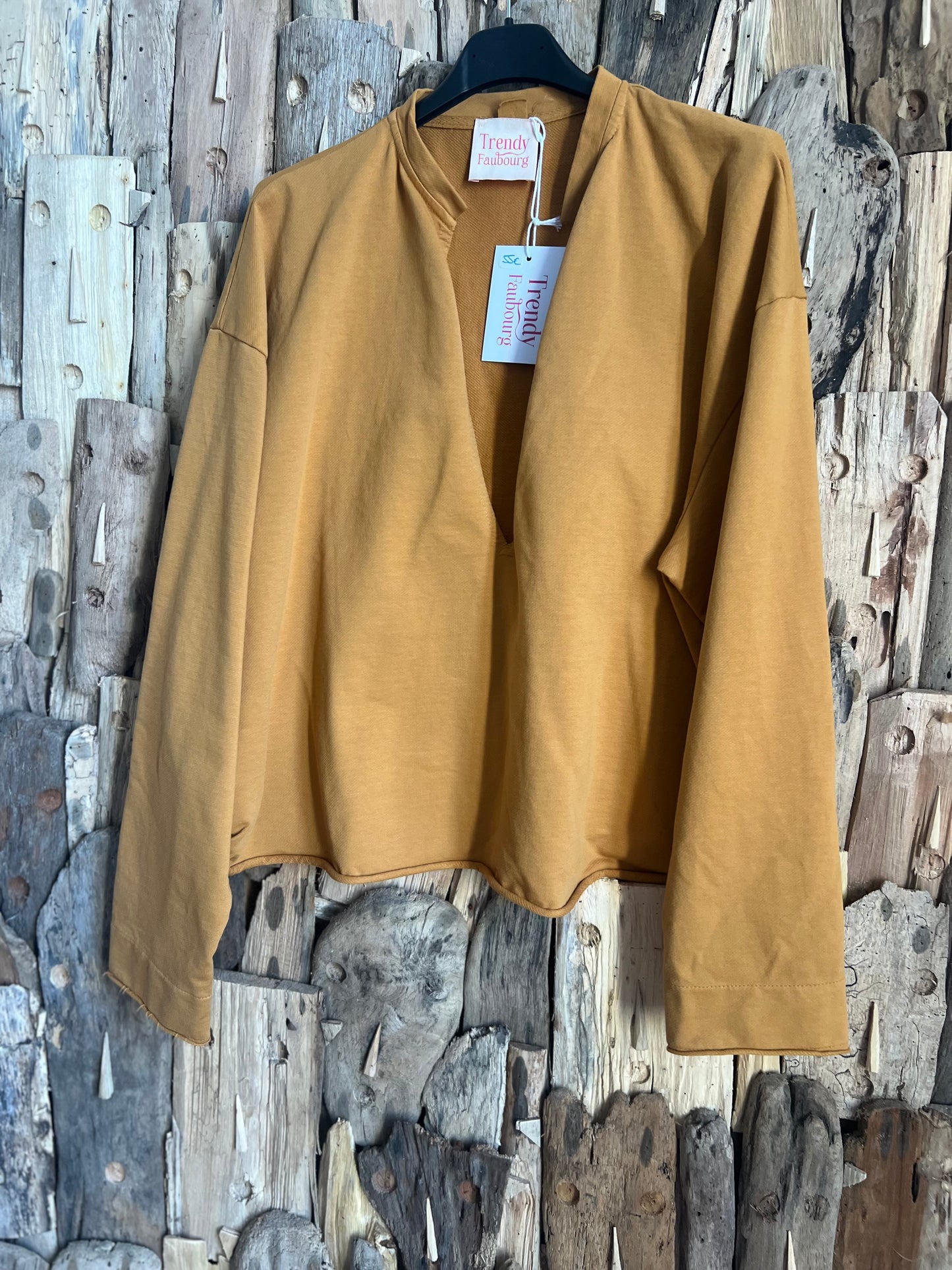 Sweat Wanda abricot-Trendy Faubourg