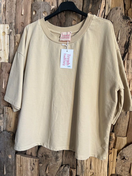 Tee shirt Zack beige-TRENDY FAUBOURG