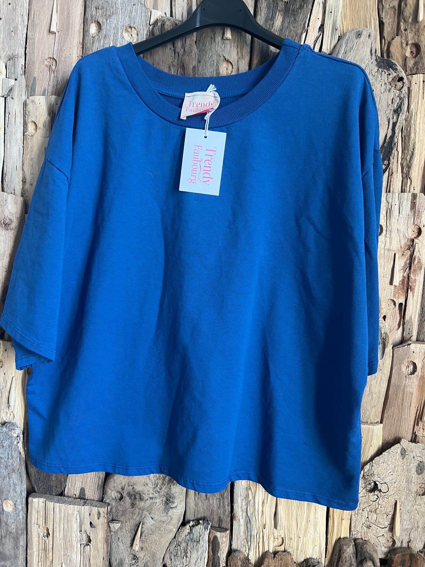 Tee shirt Zack bleu bic-TRENDY FAUBOURG