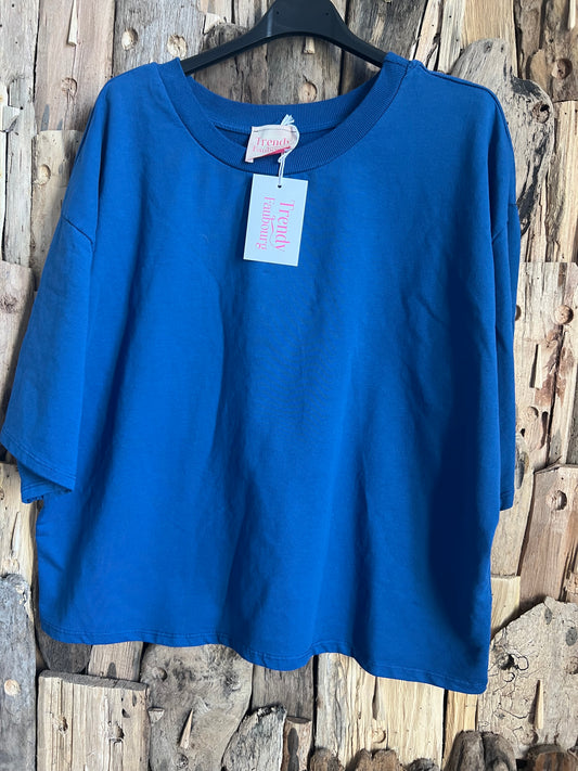 Tee shirt Zack bleu bic-TRENDY FAUBOURG